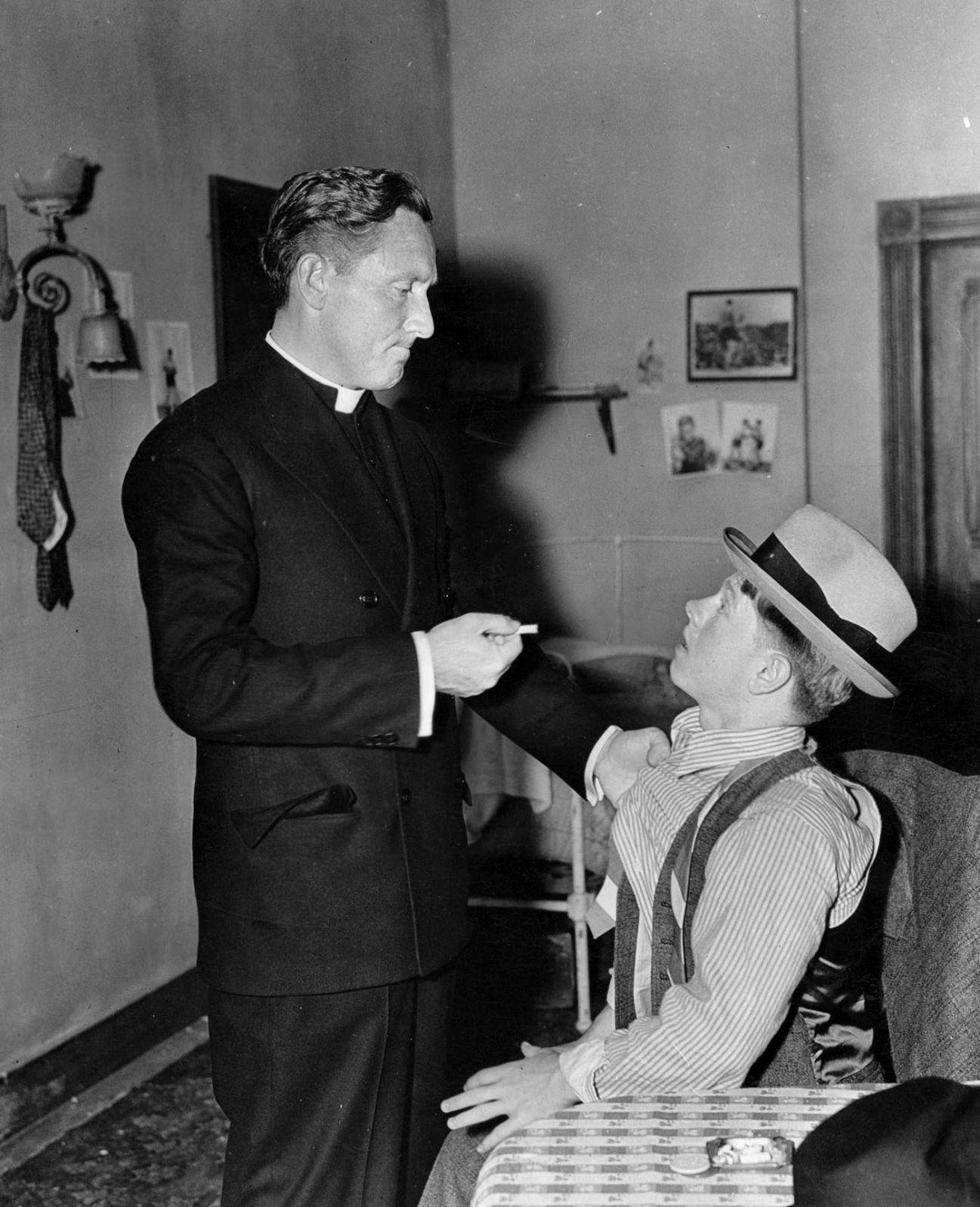 Spencer Tracy and Mickey Rooney